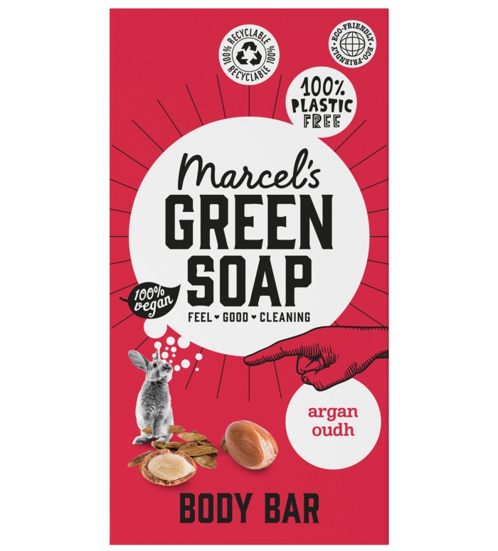 Marcels Green Soap | Shower Douchezeep Blok Argan&Oudh / 8 ST