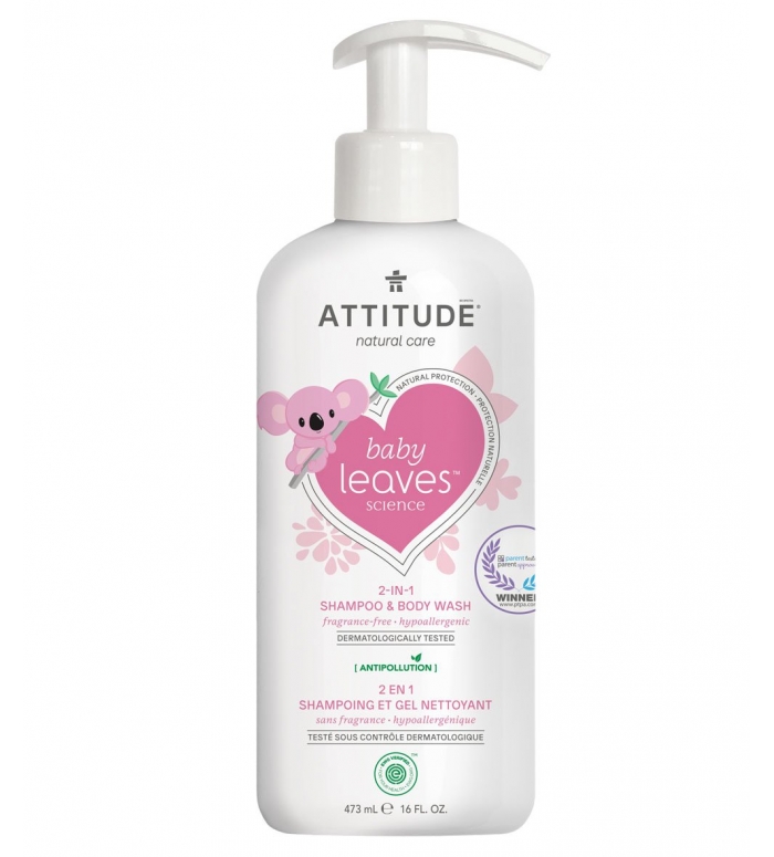 Attitude  | BabyLeaves 2-in-1 Shampoo Bodywash Parfumvrij