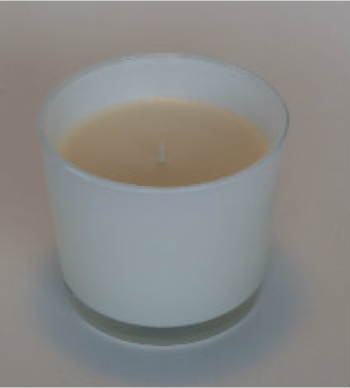 Cassia | Geurkaars soja in wit glas Musk 60u./ 2 ST
