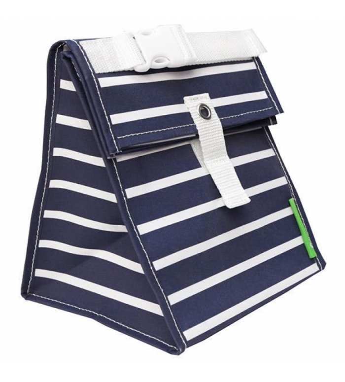 Lunchskins | Tote Bag Velcro Marine Streep herbruikbaar /LAATSTE