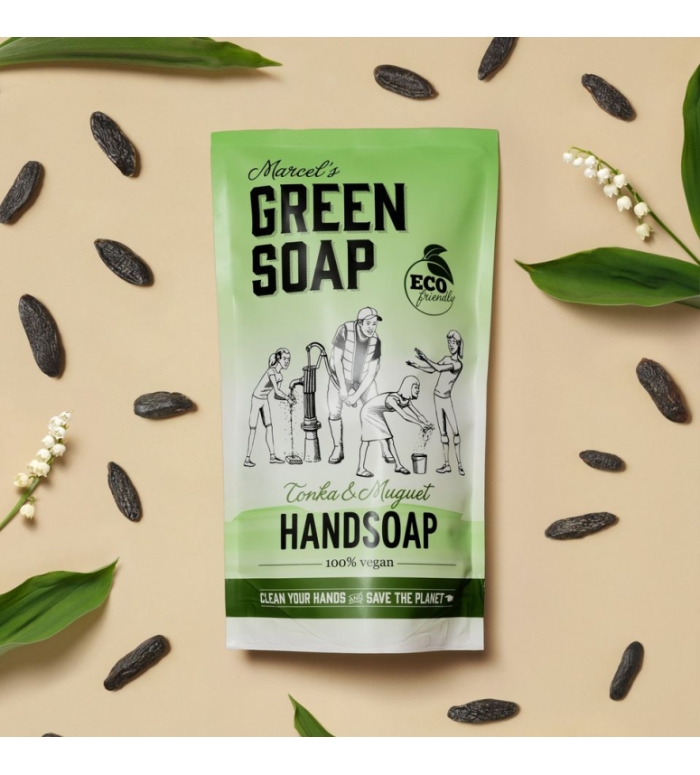Marcels Green Soap | Handzeep Tonka & Muguet navulzak / 3 ST