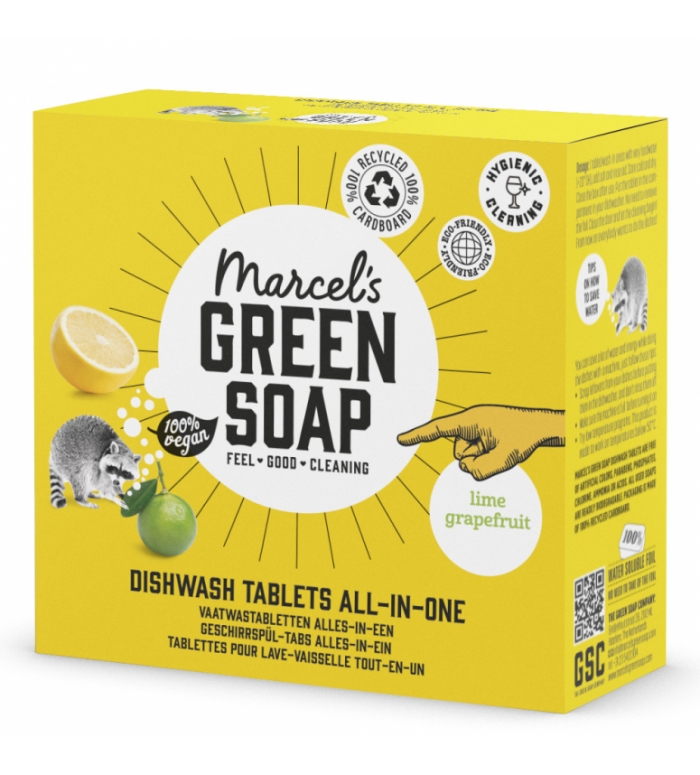 Marcels Green Soap | Vaatwastabletten Grapefruit&Limoen / 2 ST