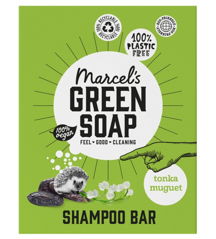Marcels Green Soap | Shampoo Haarzeep Blok  Tonka & Muguet