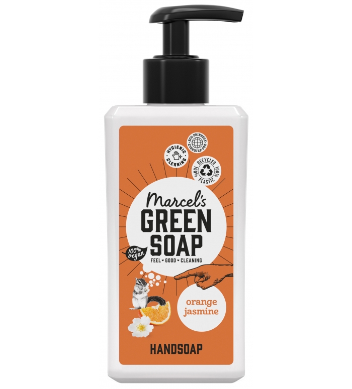 Marcels Green Soap | Handzeep Sinaasappel & Jasmijn / 4 ST