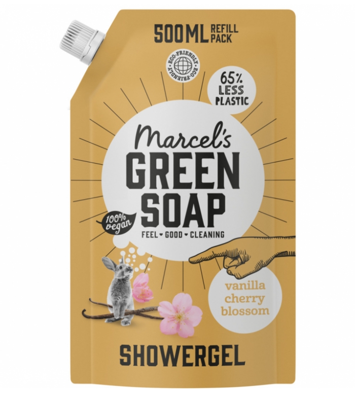Marcels Green Soap | Douchegel Shower Vanille&Kersenbloesem Navul