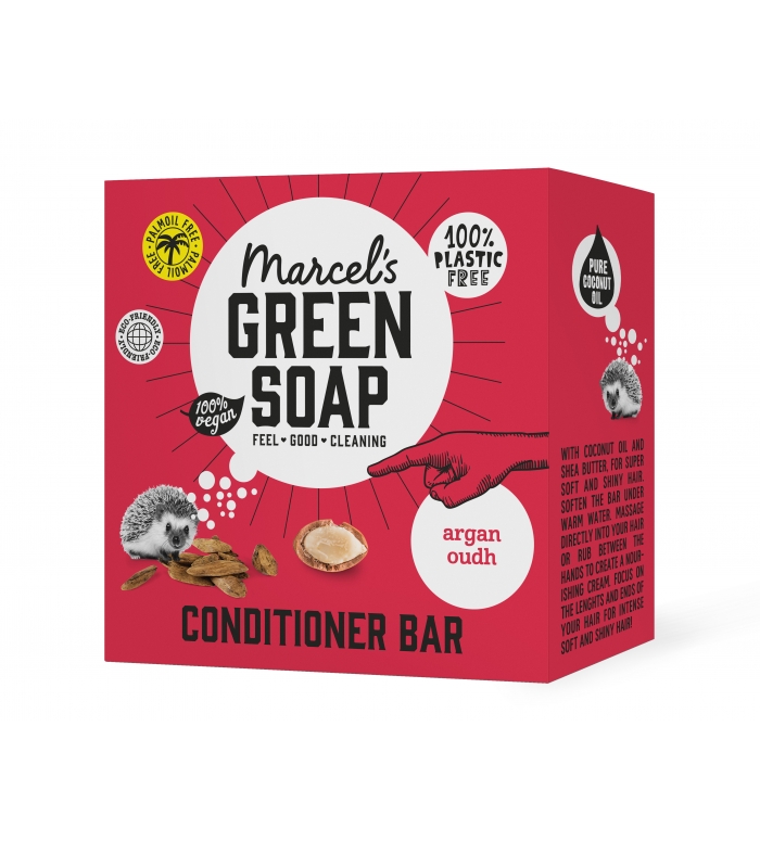 Marcels Green Soap | Shampoo Conditioner bar Argan&Oudh/3 ST